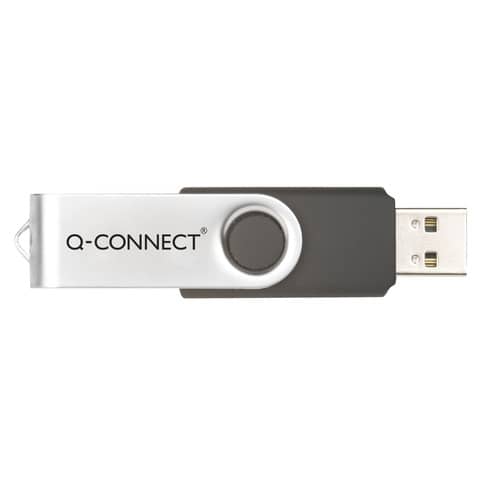 Chiavetta USB 2.0 Q-Connect Flash drive argento/nero - 64 GB - KF41514